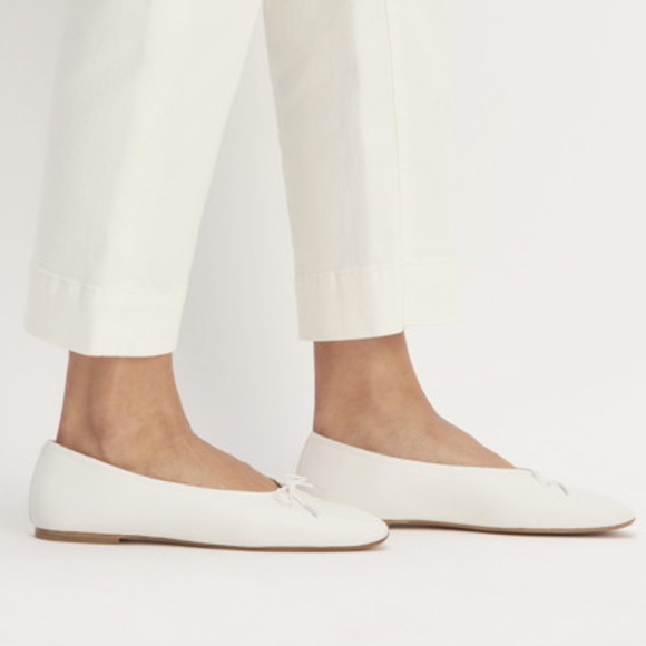 Everlane White Leather Flats - Picture 9 of 9